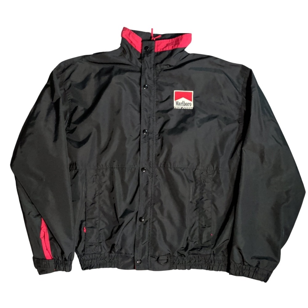 Vintage Marlboro Penske Racing Windbreaker Jacket Mens 2XL Championship Team 90s